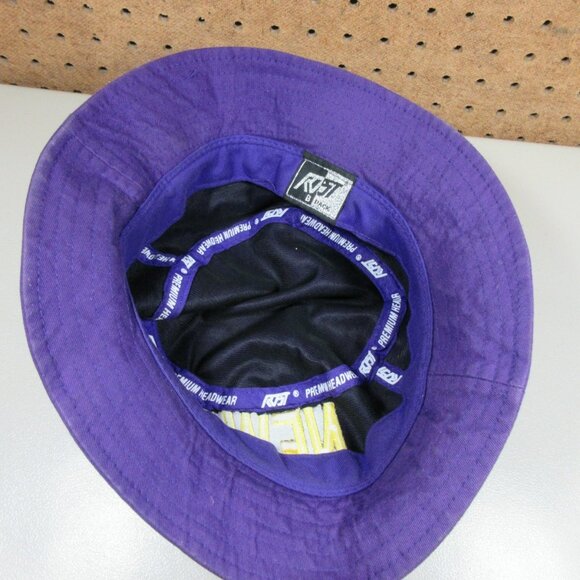 ROST mens purple an gold New York bucket hat OS EUC - Picture 5 of 9